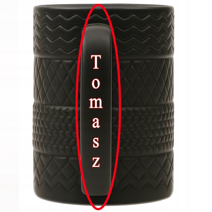 Prezent na 18-99 urodziny dla Taty Kolegi Kubek Opona z imieniem Zestaw