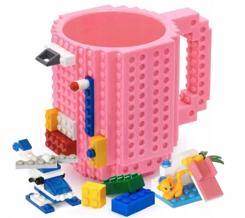 KUBEK KREATYWNY + KLOCKI KOLORY NA PREZENT ZESTAW KLOCKÓW DLA DZIECI