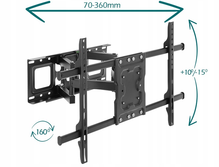 EXTRA MOCNY Uchwyt do Telewizora Wieszak TV 32-85 cal Uniwersalny TEST 60kg