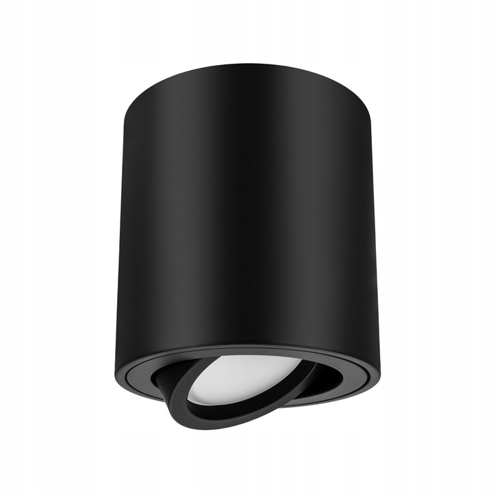 Oprawa natynkowa halogenowa TUBA LED GU10 Ruchoma CZARNA SPOT sufitowa