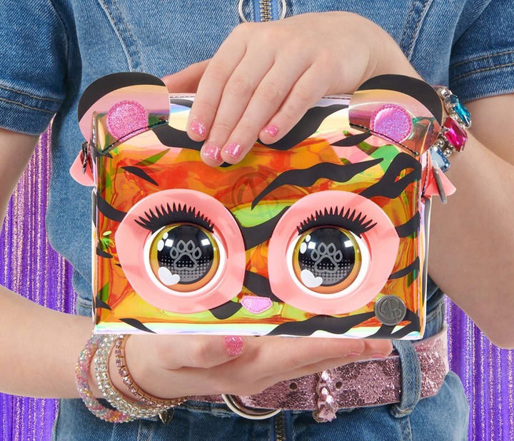 PURSE PETS PURRISMA ZEBRA TOREBKA INTERAKTYWNA Z OCZAMI I DŹWIĘKIEM