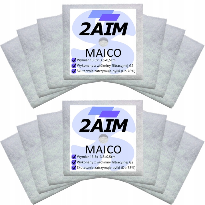 24x Filtry do wentylatora MAICO 13,5x13,5 cm