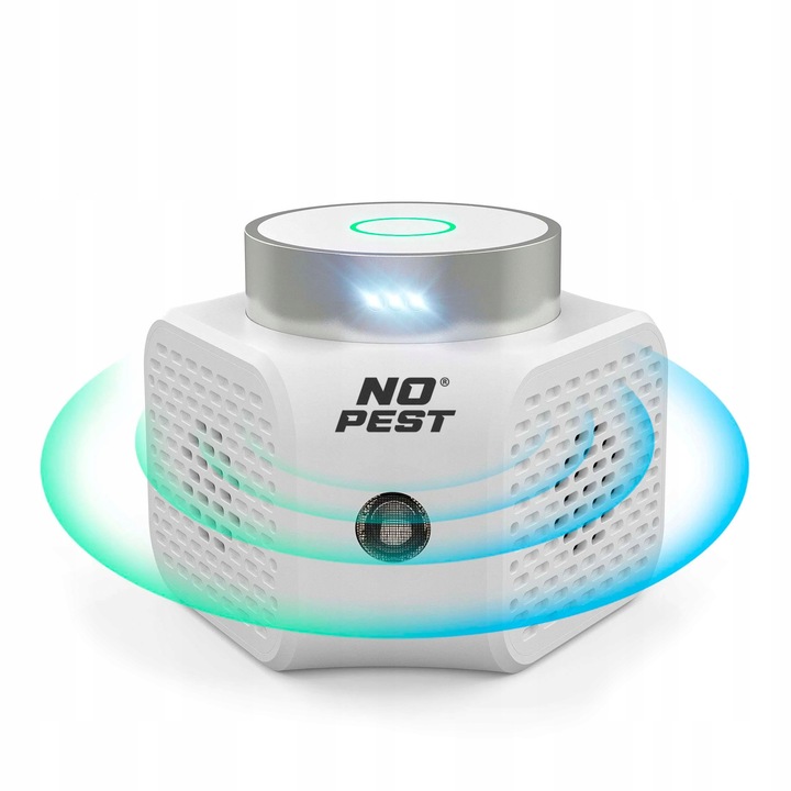 ULTRADŹWIĘKOWY ODSTRASZACZ KUN SZCZURÓW MYSZY GRYZONI NO PEST QUATTRO