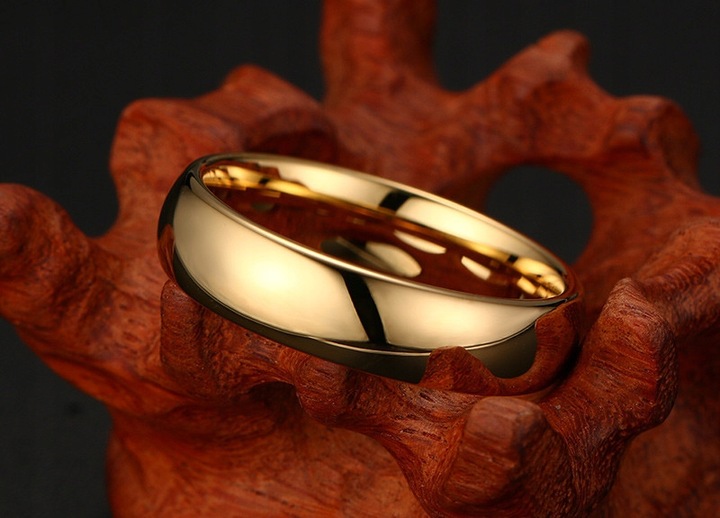 ZŁOTA OBRĄCZKA WOLFRAM KLASYCZNA BŁYSZCZĄCA r.25