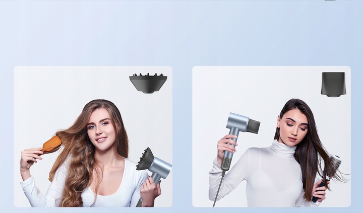 SUSZARKA DO WŁOSÓW JONIZUJĄCA MOCNA 1600W 59DB JIGOO H300 NIEBIESKI