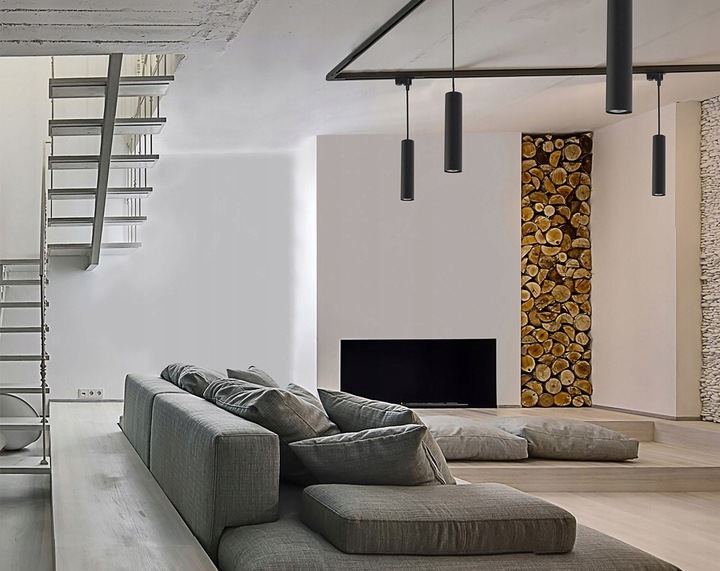 Reflektor szynowy wiszący do GU10 biały lampa zwis oprawa LED