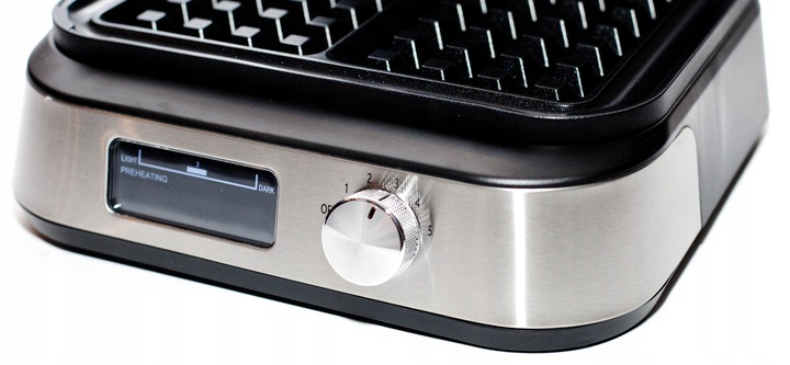 Gofrownica XXL z wyświetlaczem LCD | chrupiące gofry, regulacja