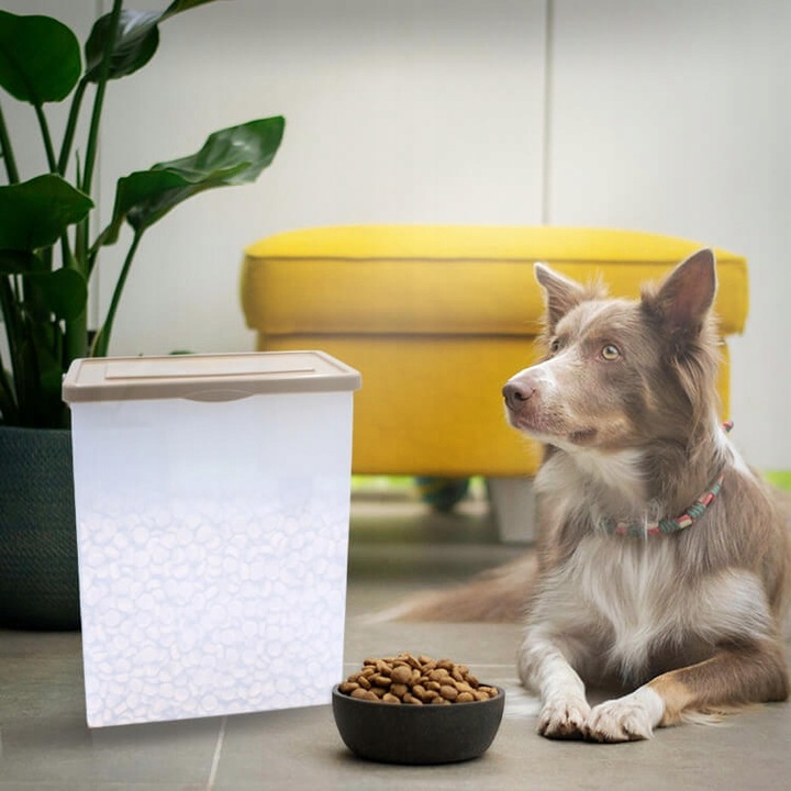 PLASTIKOWY POJEMNIK NA PROSZEK DO PRANIA NA KARMĘ Z POKRYWKĄ WIADERKO 10L