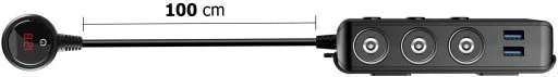 ROZDZIELACZ ROZGAŁĘŹNIK ZAPALNICZKI 4 USB QC i PD