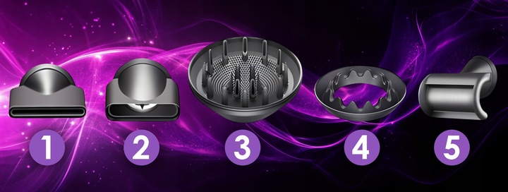 SUSZARKA DO WŁOSÓW Z JONIZACJĄ 5W1 3 PRĘDKOŚCI 1600W PREZENT POD