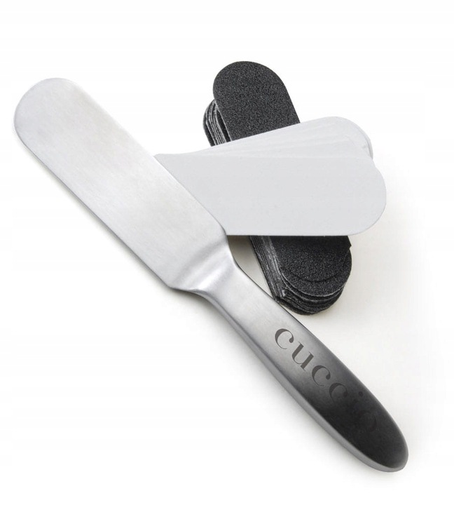 Tarka do stóp z wymiennymi wkładami CUCCIO metalowa 30szt.