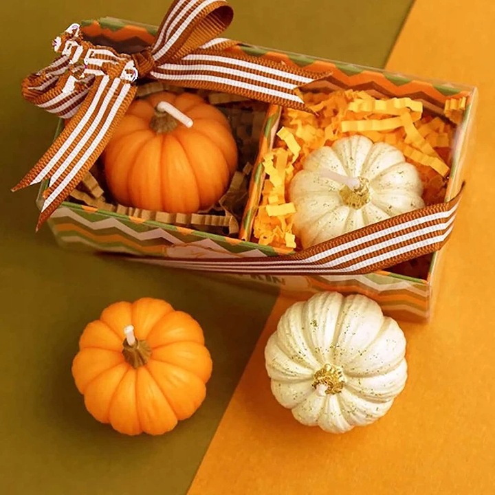 Forma silikonowa do świec wosku mydła odlewów gipsu DYNIA 3D NA