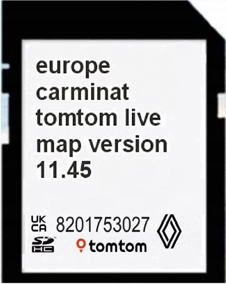 MAPA RENAULT CARMINAT TOMTOM LIVE 2025/2026 11.45 25/26 RADARY