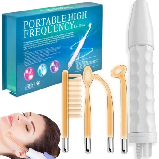 Derma wand DARSONVAL do zabiegów na TWARZY WŁOSY 4 elektrody NAJMOCNIEJSZY