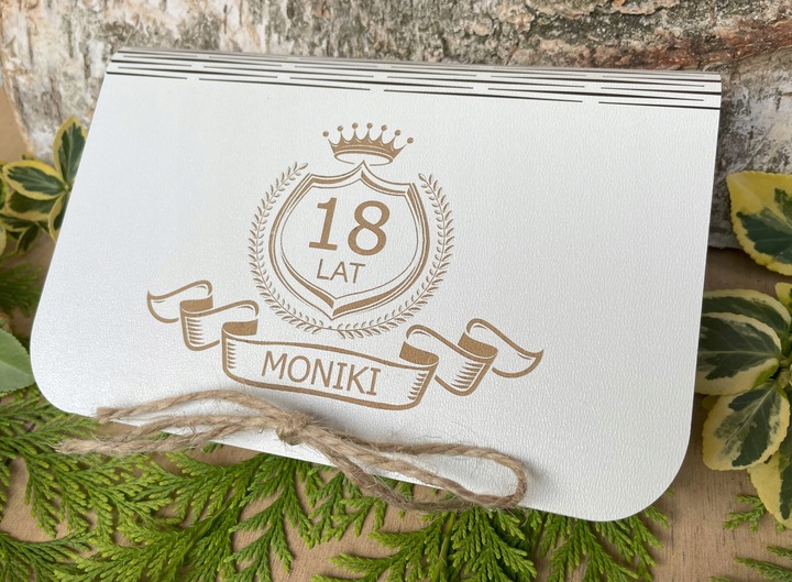 PUDEŁKO NA PIENIĄDZE PREZENT NA ROCZNICĘ URODZINY 18-40-100 LAT HD-KOLORY