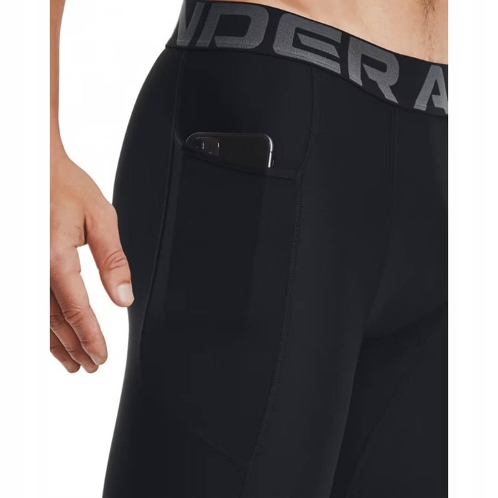 UNDER ARMOUR Spodenki kompresyjne HG Armor Lng Shorts-BLK