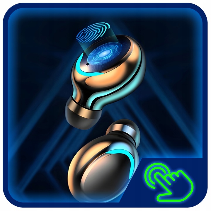 SŁUCHAWKI BEZPRZEWODOWE BLUETOOTH 5.1 F9 - PRO MODEL 2023 TWS + POWERBANK