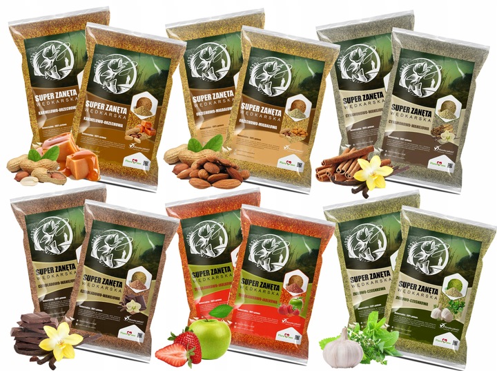 ZANĘTA WĘDKARSKA MIX AROMAT METHOD FEEDER ZESTAW NA KARP LESZCZ LIN