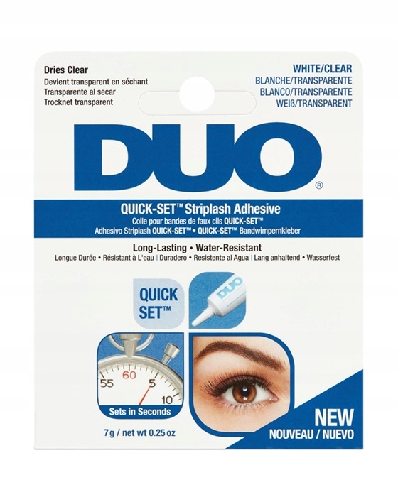 ARDELL DUO QUICK-SET STRIPLASH ADHESIVE Klej do rzęs - WHITE/CLEAR 7g