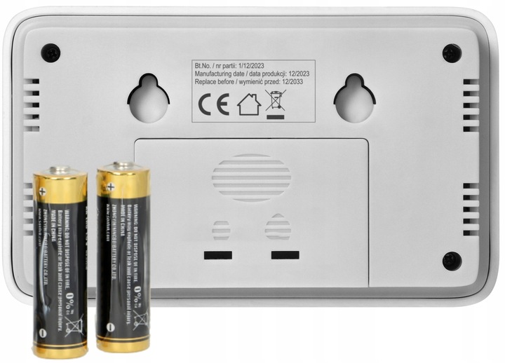 Czujnik Czadu Detektor Tlenku Węgla Czujka CO Termometr 85dB CERTYFIKOWANY