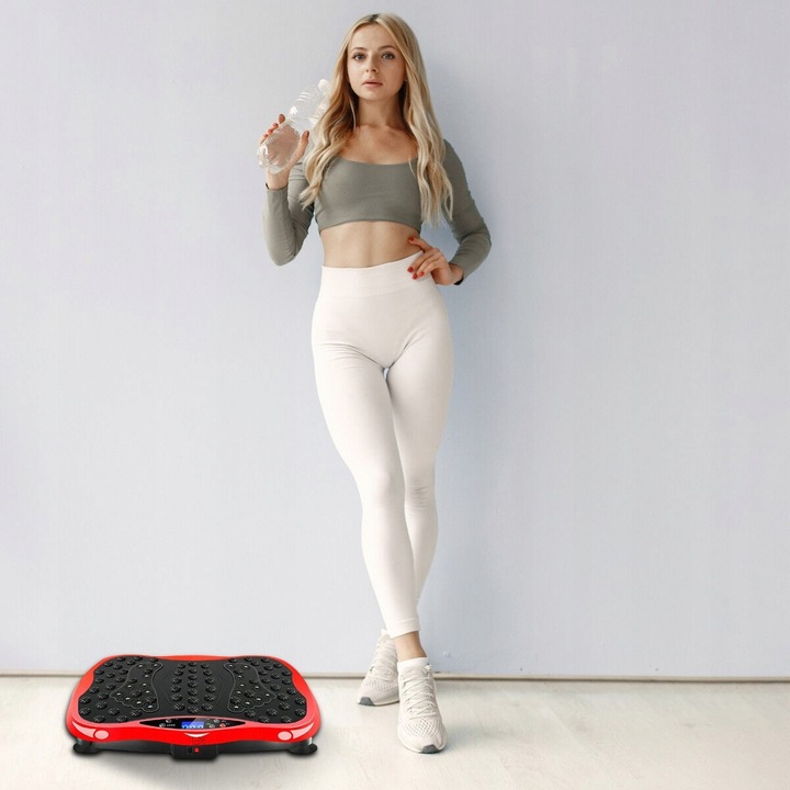PLATFORMA WIBRACYJNA WIBRUJĄCA MASAŻER CAŁEGO CIAŁA TRENINGOWA Z PILOTEM