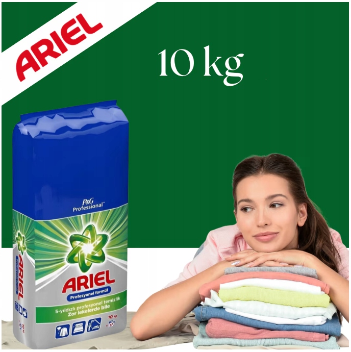 Proszek ARIEL Profesjonalny - ORYGINALNY do prania kolorowych tkanin 10 kg!