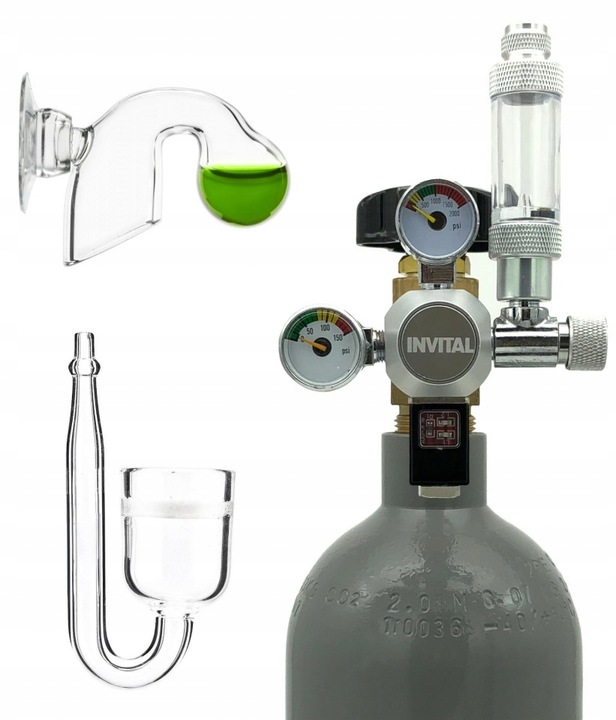 Zestaw CO2 Standard z wył. nocnym 5l z akcesoriami