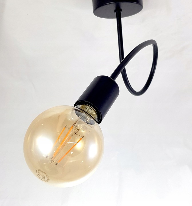 Kinkiet ścienny kręcony drut LOFT EDISON 1x E27