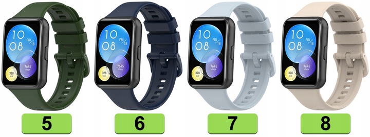 ZESTAW 3 PASKÓW PASEK OPASKA BRANSOLETA DO HUAWEI WATCH FIT 2 |DUŻO KOLORÓW