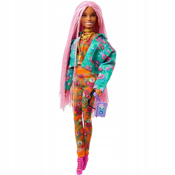Mattel Barbie Lalka Extra Warkoczyki + Akcesoria