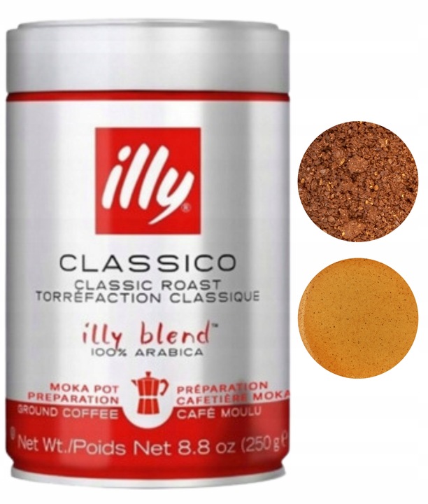 illy Classico Moka arabica Filtro kawa mielona 250g
