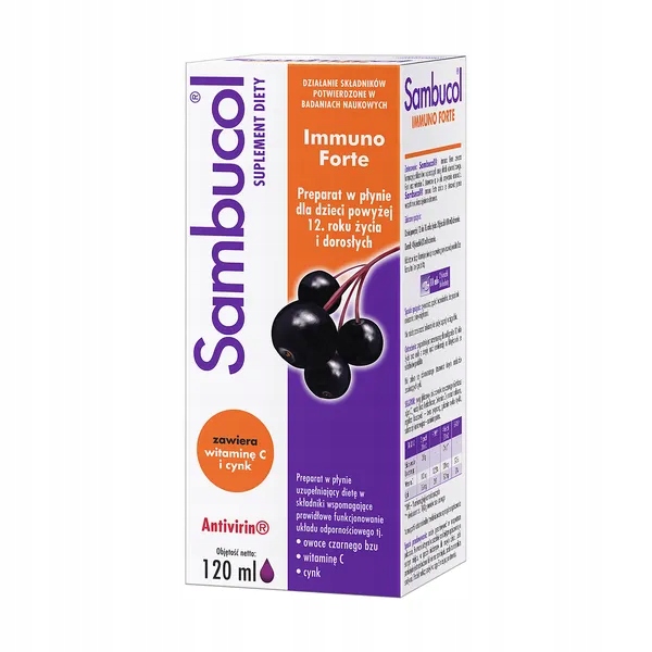 DATA WAŻNOŚCI 30.11.2024 Sambucol Immuno Forte, 120 ml