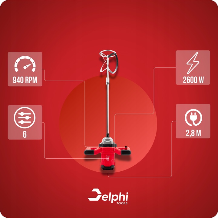 MIESZADŁO DO KLEJU BETONU ZAPRAW FARB ELEKTRYCZNE 2x MIESZALNIK