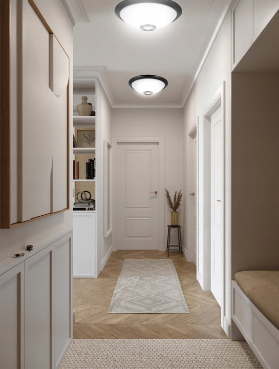 Plafon LED Lampa sufitowa Panel Czujnik ruchu i zmierzchu E27