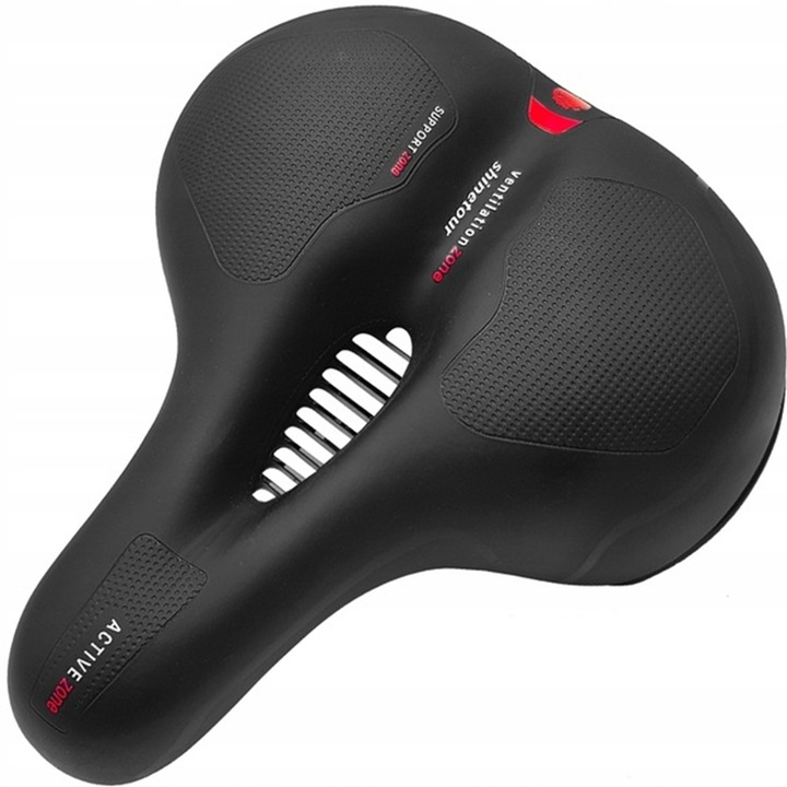 WYGODNE SIODEŁKO ROWEROWE SIODŁO SPORTOWE MIĘKKIE SZEROKIE EXTRA WENTYLACJA