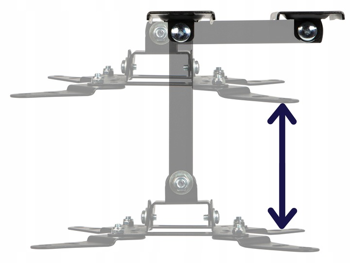 MOCNY UCHWYT ŚCIENNY REGULOWANY WIESZAK TV MONITORA TELEWIZORA LCD