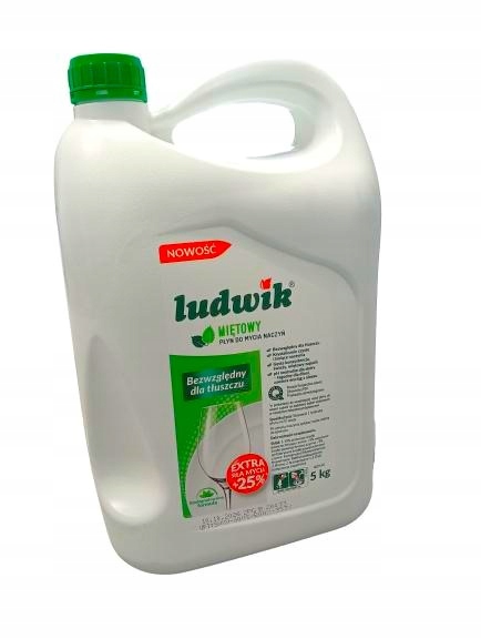 LUDWIK Płyn do mycia naczyń miętowy 5 kg