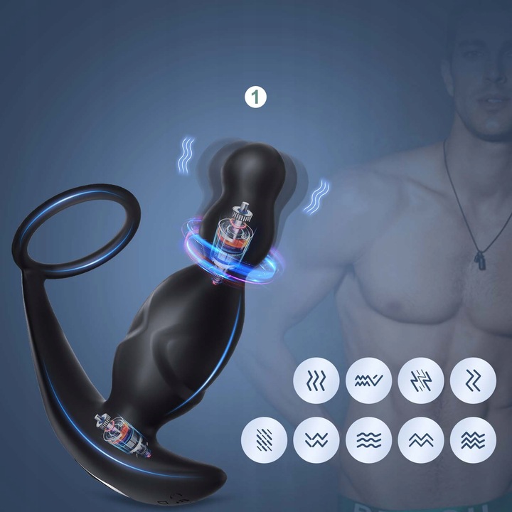 Obrotowy masażer prostaty 360° 5IN1