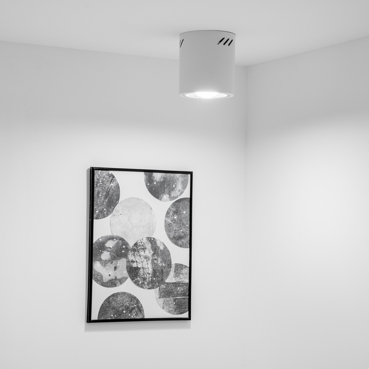 Oprawa Natynkowa Lampa Sufitowa SPOT DUŻA TUBA LED E27 Okrągła Walec