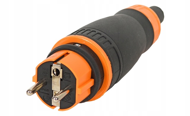 Wtyczka Gumowa 16A 230V IP44 hermetyczna ekskluzywna bezpieczna prosta