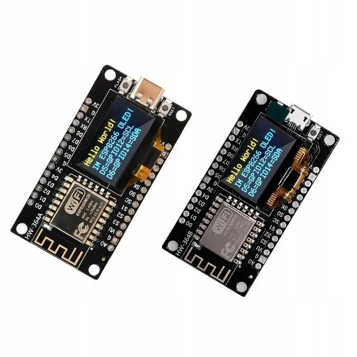 ESP8266 NODEMCU V3 OLED 0.96 128X64 Z USB-C DO ARDUINO IDE / MICROPYTHON