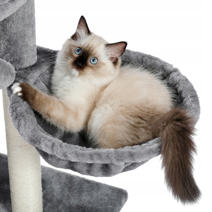 DRAPAK DLA KOTA Z HAMAKIEM DRAPAK LEGOWISKO DOMEK WIEŻA WYSOKA 70 cm