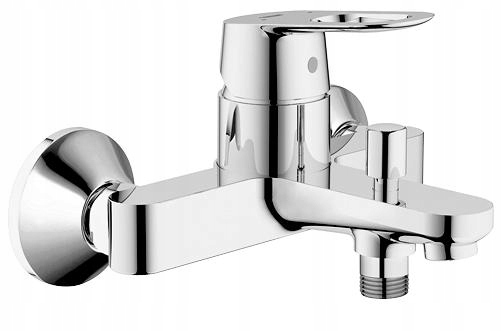 Bateria wannowa Grohe Bauloop chrom ścienna z przełącznikiem 23341000