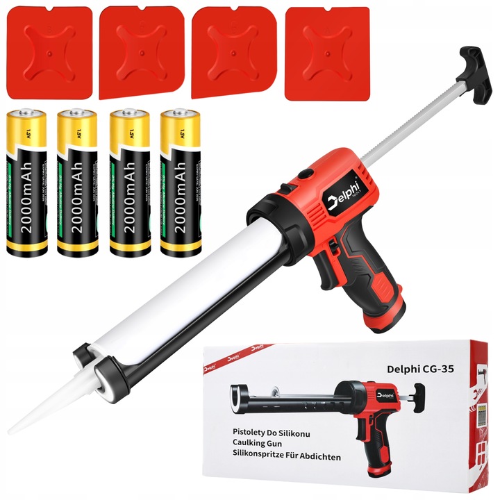 WYCISKACZ PISTOLET DO SILIKONU KLEJU MAS AUTOMATYCZNY AKUMULATOROWY
