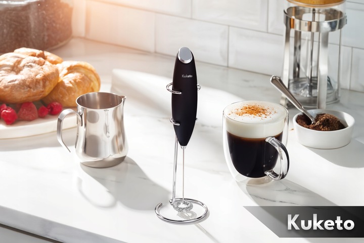 SPIENIACZ DO MLEKA ELEKTRYCZNY RĘCZNY MINI MIKSER UBIJACZ KAWY Z