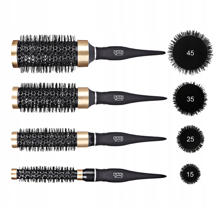 Zestaw Szczotek Fryzjerskich Okrągłych Do Modelowania Włosów Ceramicznych 4