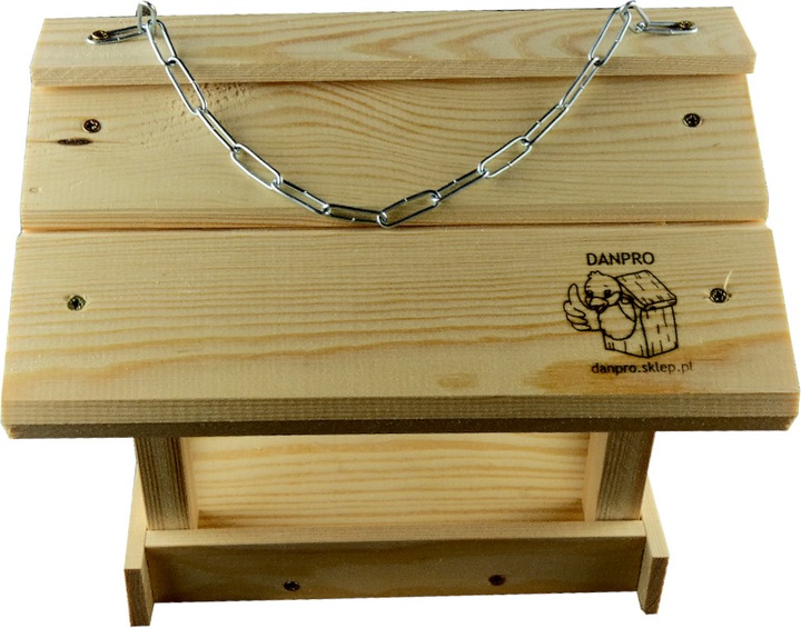 Karmnik dla ptaków do samodzielnego montażu – solidny, drewniany