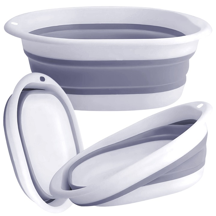 MISKA SKŁADANA SILIKONOWA UNIWERSALNA POJEMNIK TURYSTYCZNY DUŻA MISA 10 L