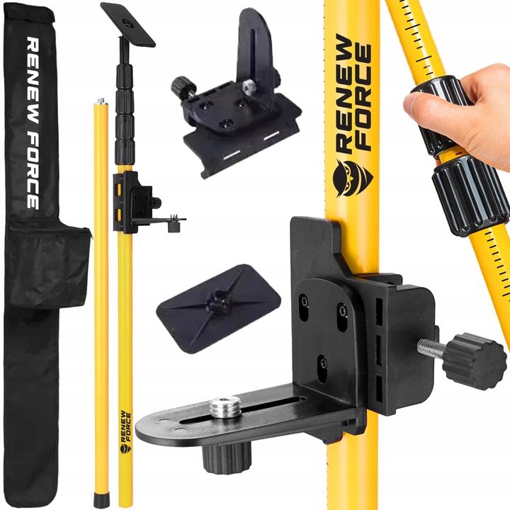 STABILNA Tyczka Statyw do Lasera Poziomicy Laserowej ROZPOROWA XL