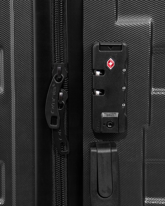 Zestaw 3 solidnych walizek podróżnych bagaż kufer lekka samolot 94L+63L+40L